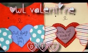 ♡ DIY | Easy Owl Valentine Card { For Him or Her }