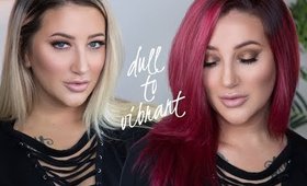 DIY Dull Blonde to Vibrant Red | Back to School Hair Color Tutorial