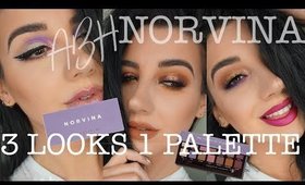 ABH NORVINA Palette Review | THREE looks ONE Palette