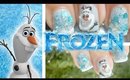 Olaf! Frozen Inspired Nail Art
