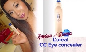 Review/Demo ❤️ L'oreal CC Eye Concealer