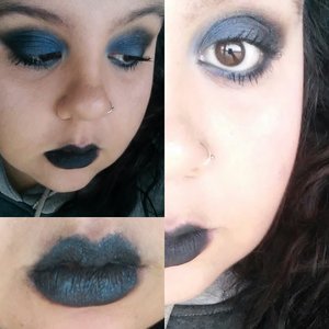 Inspired by a Maybelline pigment (Black Mystery I believe the name is). 