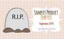 Samples Product Empties | September 2016 | PrettyThingsRock