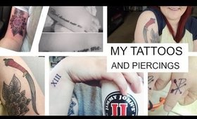 MY TATTOOS + PIERCINGS 2016| heysabrinafaith