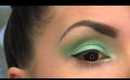Spring Makeup Aqua and Green