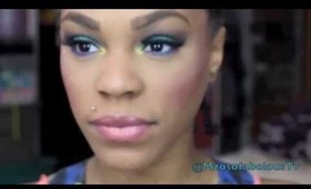 FOTD: Turquoise Rain Makeup Tutorial