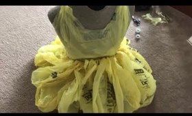 DIY | Dollar General Plastic Bag Cocktail dress 👗 (Eco friendly)