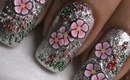 Fimo flower nail art tutorial - fimo canes- fimo clay creations from fimo canes collection DIY fimo