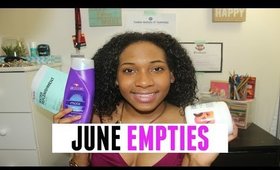 June Empties 2015 | Hair and Skincare