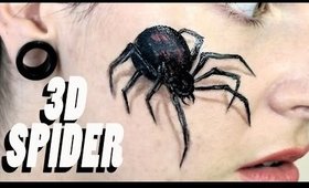 3D SPIDER; Halloween Makeup