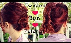 Quick and Easy Last Minute Twisted Low Bun|Hairstyle for Long to Medium Lengeth Hair