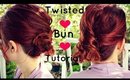 Quick and Easy Last Minute Twisted Low Bun|Hairstyle for Long to Medium Lengeth Hair