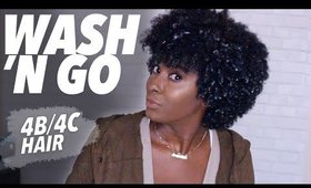 WASH N GO | Not Ideal On My 4B/4C Natural Hair