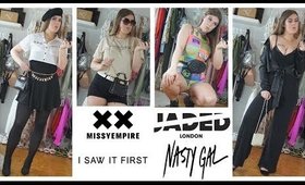 Trying Brands I've Never Tried Before! Nasty Gal, Missy Empire, I Saw It First & Jaded London