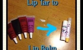 Lip Tar to Lip Balm Tutorial!!! EASY DIY!