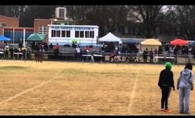 Suitland HS Track 3/29/14 100M Dash Tyra Coach