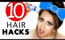 10 ★ LAZY Girls HAIR HACKS & Hairstyles That ARE Actually Kinda Useful!