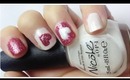 Valentine's Nail Tutorial | Pink Glitter & Hearts  ♥