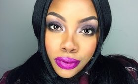 Makeup Look: Smokey purple ft. Black Radiance Downtown Brown