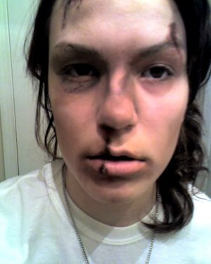 I "beat" myself up (with makeup...)