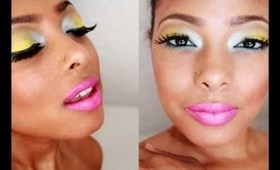 Summer Colorful Eyeshadow Makeup Tutorial