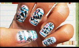 Back to school nail design tutorial :)