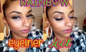 Infamous Rainbow Eyeliner Look - My Recreation