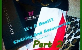 Apparel And Accessories Haul - Part 2. (Just Fab)