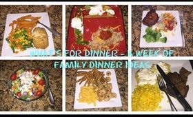 What's for Dinner | A Week of Family Dinner Ideas
