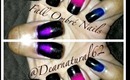 #117 Fall Ombre / Gradient Nails in Jewel Tone Colors