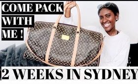 Pack with me - 2 weeks in Sydney // janet nimundele