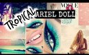 Tropical Ariel Doll: Blue Green Makeup Wearable Smokey Eye