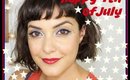 4th of July Makeup Tutorial for big eyes