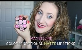 NEW Maybelline Matte Lipsticks | Review & Lip Swatches