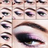 Black and Purple makeup look