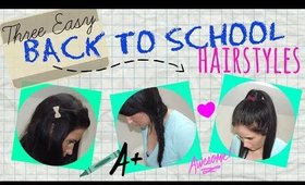 Three Easy Back to School Hairstyles - Ariana Grande Ponytail, Fishtail Braid & Twisted Braid
