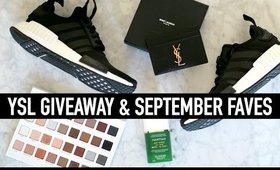 YSL GIVEAWAY | September Favorites ❤️ Adidas NMDs & More!