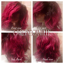 Red Fiery 3/4 Wig 