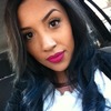 Blue hair, pink lip(MACs Flat Out Fabulous)