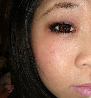 circle lense from uniqso and love the lashes.  I used Kiss Pro lashes as well as bottom lashes from ebay.