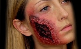 Open Wound and Burned Face Makeup Tutorial