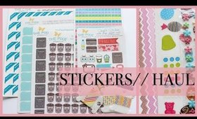 Stickers Haul Etsy The Pixie Paperie & Hobby Lobby | Grace Go