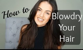 How to "Blowdry" Your Hair LIKE A PRO (Beginner)