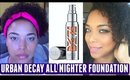 REVIEW + DEMO | "NEW" Urban Decay All Nighter Foundation for DRY / NORMAL SKIN  || NaturallyCurlyQ