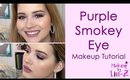 Drugstore Bright Purple Smokey Eye Makeup Tutorial - NYX Ultimate Brights Palette Tutorial