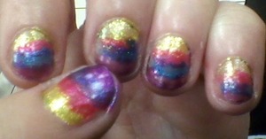 playing with colorful nailpolishes