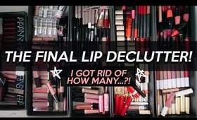 I got Rid of OVER HALF Of My Lip Products?! | Declutter | Jamie Paige