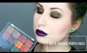 VISEART DARK MATTES - DAY 4: GREEN & PURPLE HALO | 1 PALETTE FOR A WEEK