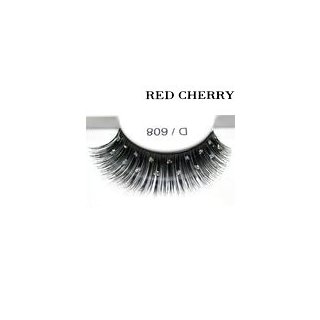Red Cherry Shimmer & Feather Lashes - D608