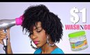 $1 Wash N Go with Cheap Products Challenge► Natural Hairstyles